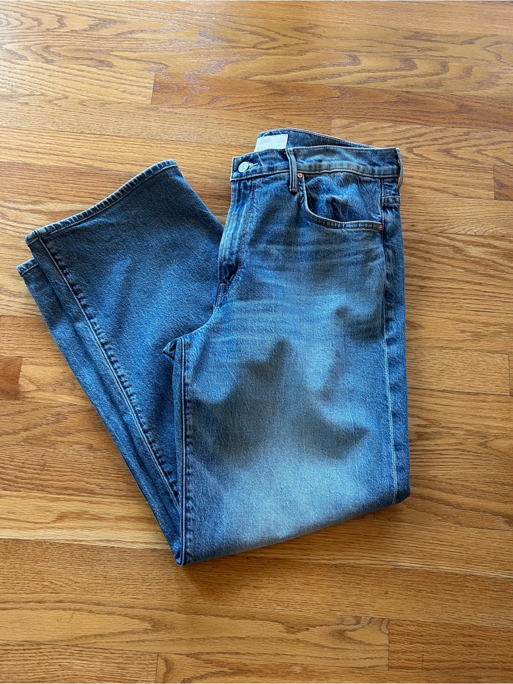 MOTHER SUPERIOR Mid Rise Tunnel Vision Sneak Jeans Size 33